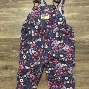 Floral Oshkosh overalls